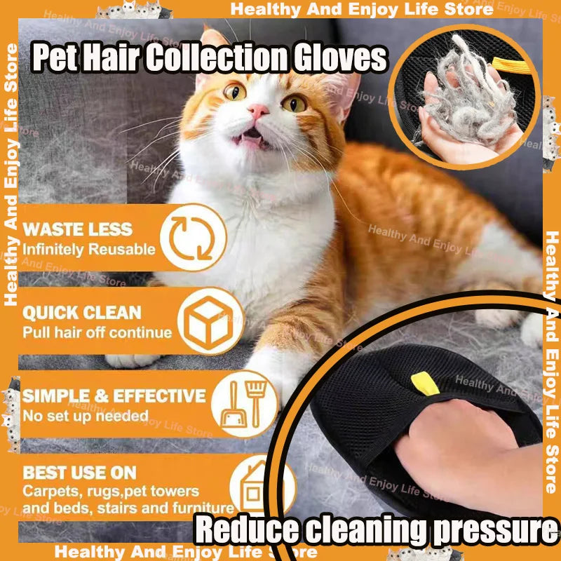 Gants de nettoyages de poils d'animaux