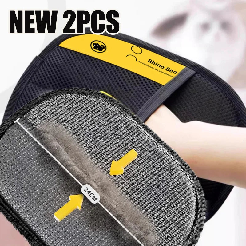 Gants de nettoyages de poils d'animaux