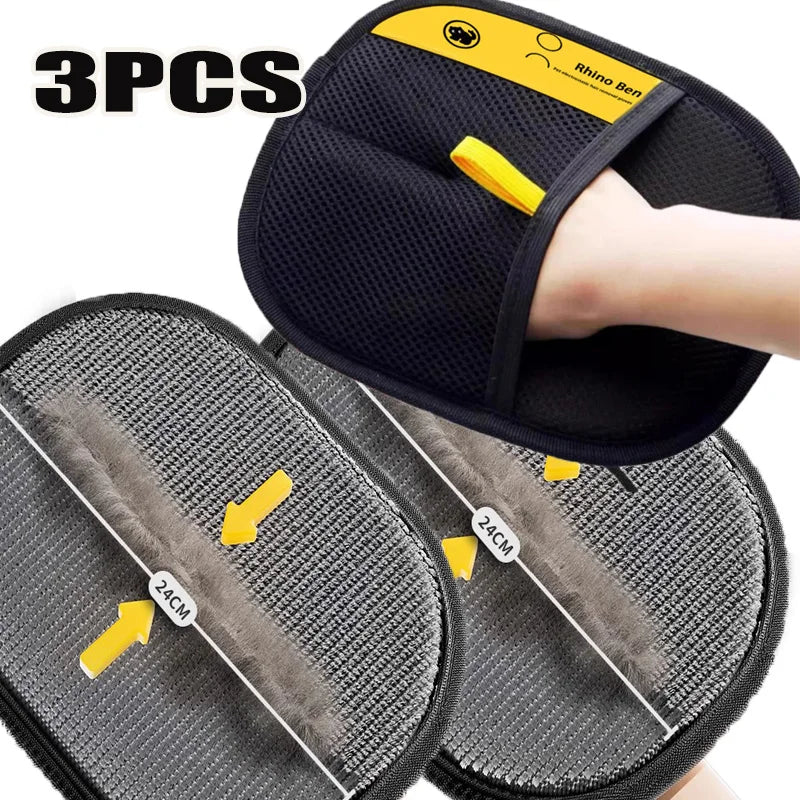 Gants de nettoyages de poils d'animaux